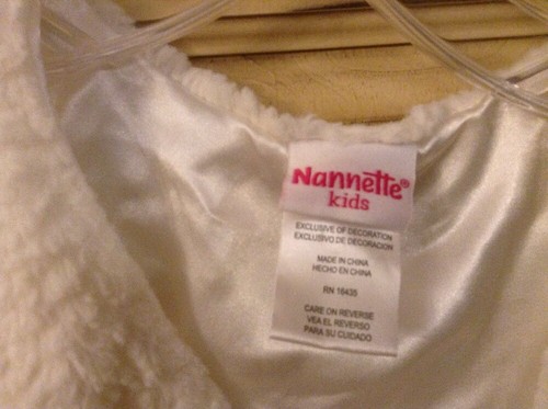 Nannette White Ivory Faux Fur Easter Dressy Vest Shrug Size 6 7 Girls Wedding - Picture 6 of 7
