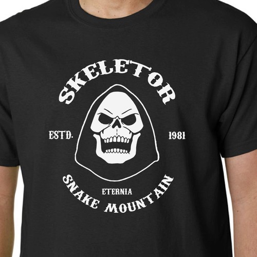 T-shirt Skeletor HE-MAN MASTERS OF THE UNIVERSE SOA KIDS TV LATA 80-TE MATTEL - Zdjęcie 1 z 2