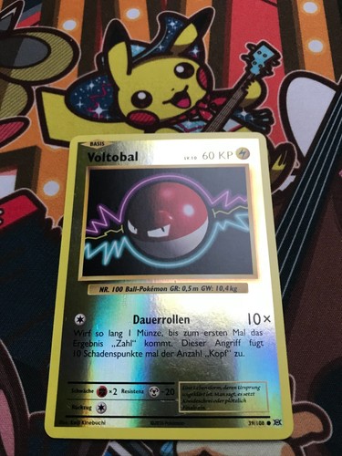 Voltobal Reverse 39/108 Evolution deutsch Pokemon Karten NM - Bild 2 von 3