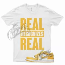 White RRR T Shirt for J1 1 Pollen Yellow University Gold SB Overbreak 