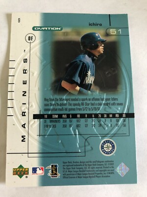 イチロー【PSA9】2000 UPPER DECK OVATION ICHIRO ICHIRO SUZUKI