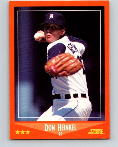 1988 Score Rookie and Traded #79T Don Heinkel NM-MT RC Rookie Tigers ID:351222