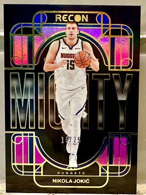 JERSEY NUMBER MATCH! 2023-24 Panini Recon The Mighty #12 Nikola Jokić 15/99! DEN