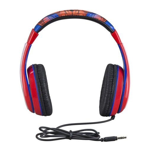 Słuchawki nauszne KIDdesigns SM-140 Spiderman - Czerwone/Czarne - Zdjęcie 1 z 6