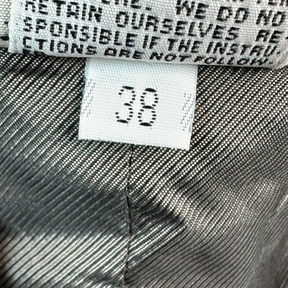 Blazer Gianni Versace Mujer 38 EU / 6 US - Púrpura Gris Rayas Lana Italia COMO NUEVO Foto 4 de 4