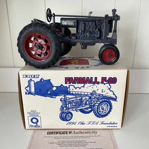 FARMALL F-20 Tractor 1994 Ohio FFA Foundation #220 Die Cast Metal ERTL USA Vtg - Picture 2 of 12