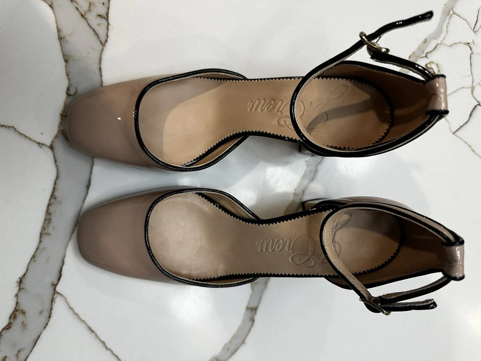 НОВЫЙ JCREW РОЗОВЫЙ ЛАКИРОВАННАЯ КОЖА MARYJANES РАЗМЕР 7 - Изображение 2 из 4
