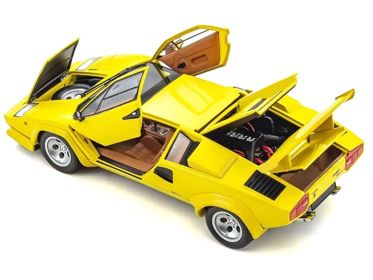 Kyosho Lamborghini Countach LP 5000 Quattrovalvole Yellow 1/18
