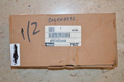 Parker Schrader Bellows Double Action Solenoid Valve 120V 422CA022A53