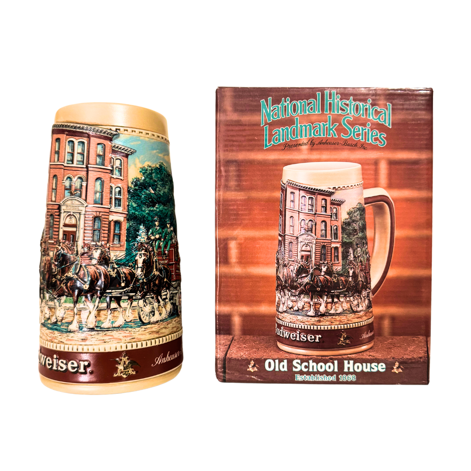Budweiser Beer Stein-Mug National Historical Landmark Series A-60959 Old School