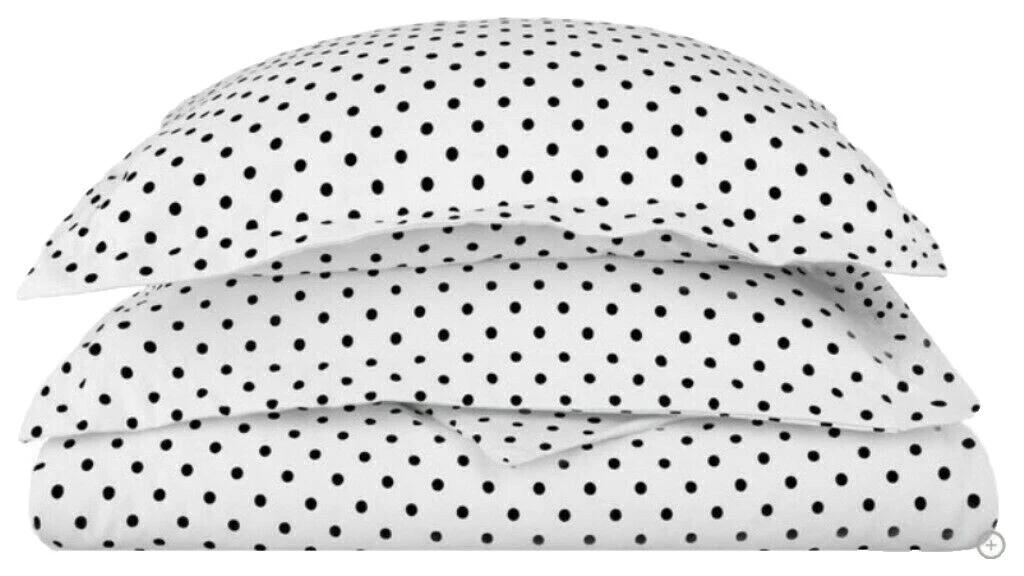Mezcla de algodón Polka Dot Fundas de edredón y Juegos de Cama