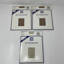 Vintage GIVENCHY Pantyhose Size A 392 156 Control Top Lot of 3 Beige Creme 1993