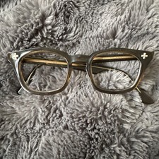 Bausch N Lomb Vintage Safety Glasses Frame With Cross Logo