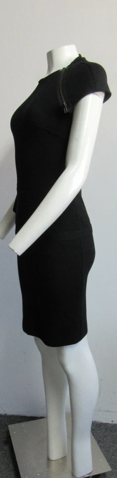 GIVENCHY Vestido Punto Medio Peplum Negro TALLA 40 Foto 4 de 4