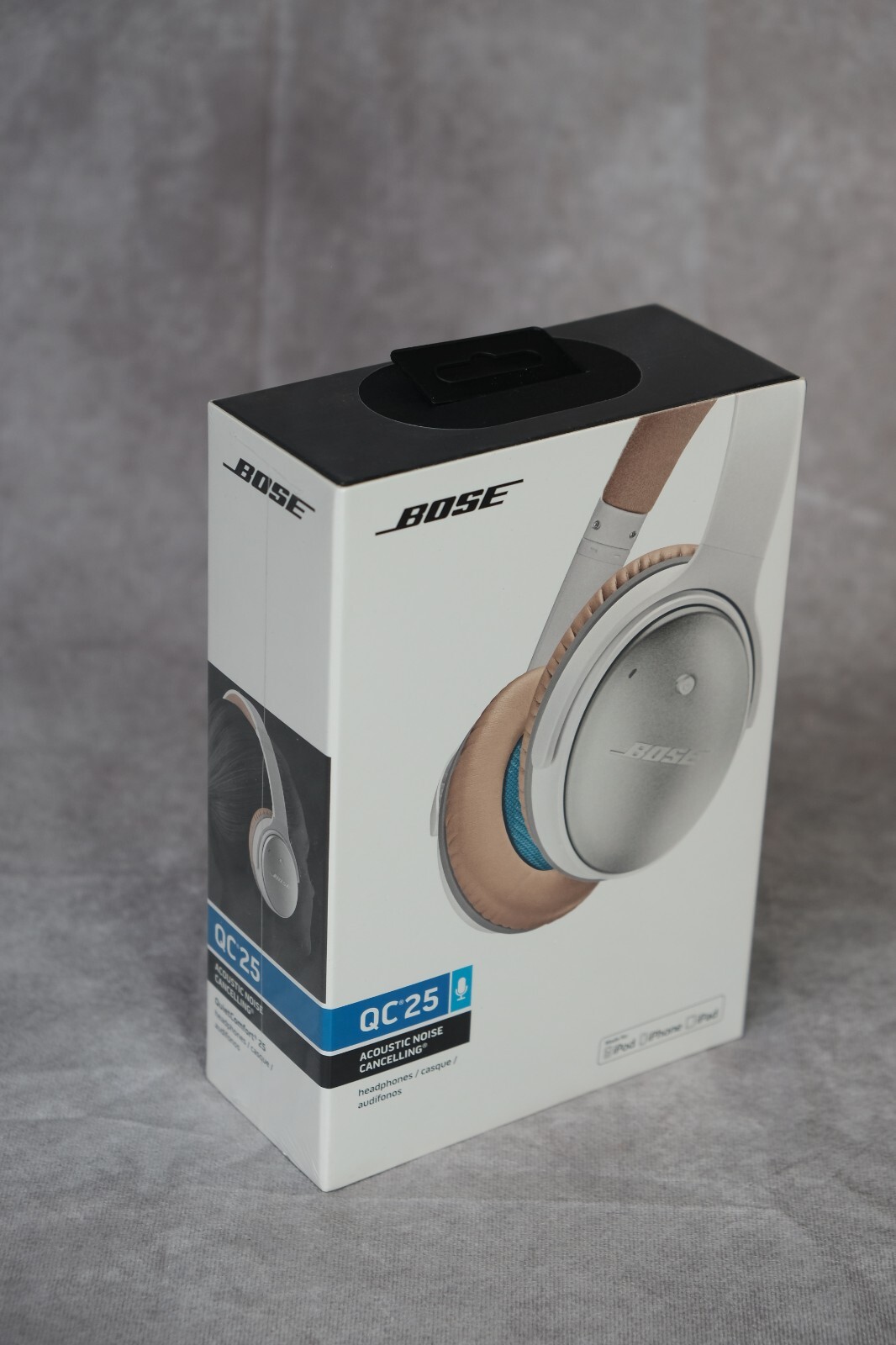 【美品】Bose QuietComfort Headphones箱付 Bose QC 25 Acoustic Noise Cancelling Headphones for Apple devices