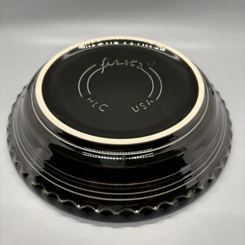 Fiesta Medium Pie Baker in Black | Fiestaware 8" Pie Plate Dish Pan | Retired