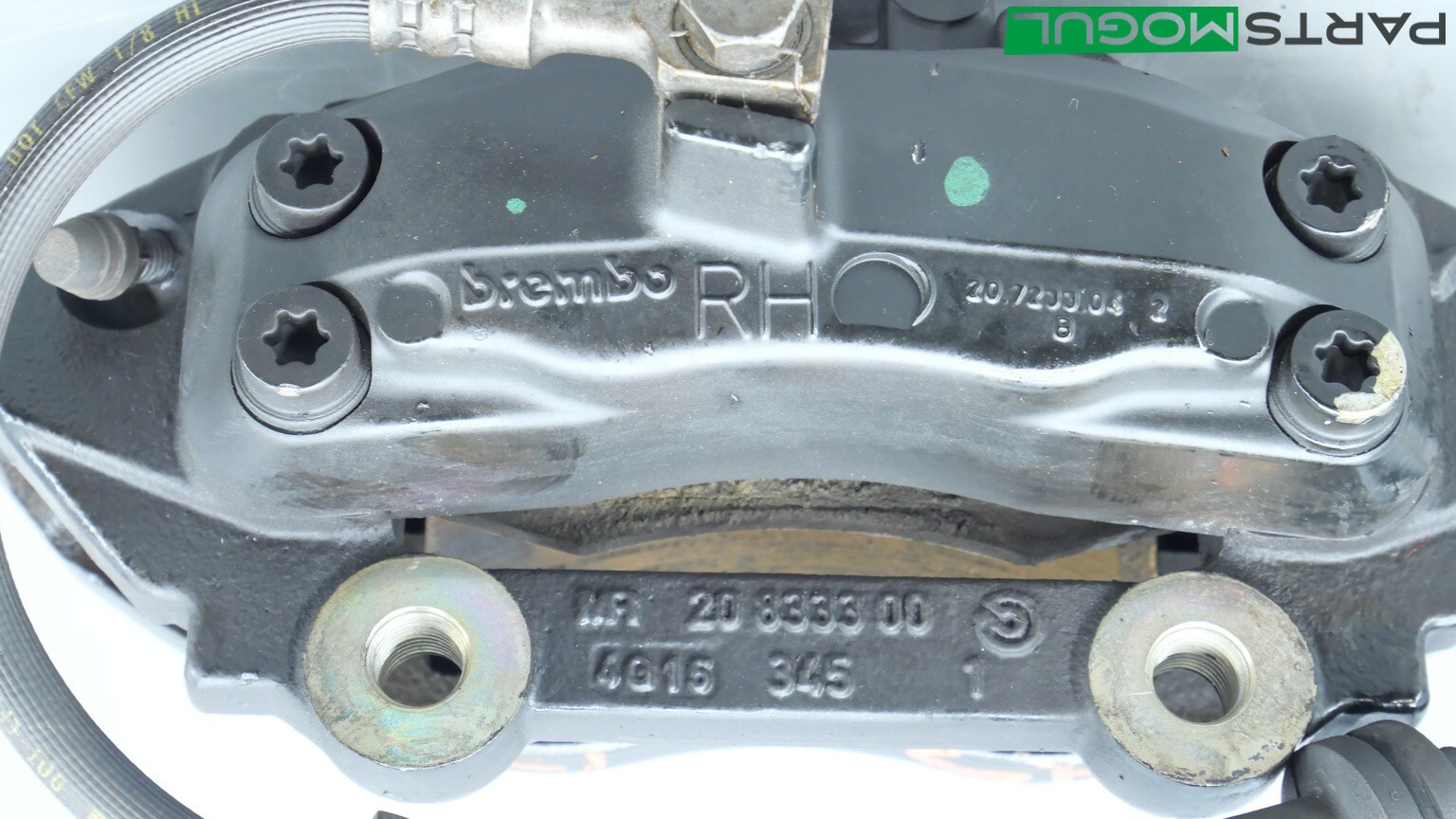 04-12 MASERATI QUATTROPORTE M139 BREMBO FRONT RIGHT BRAKE CALIPER OEM