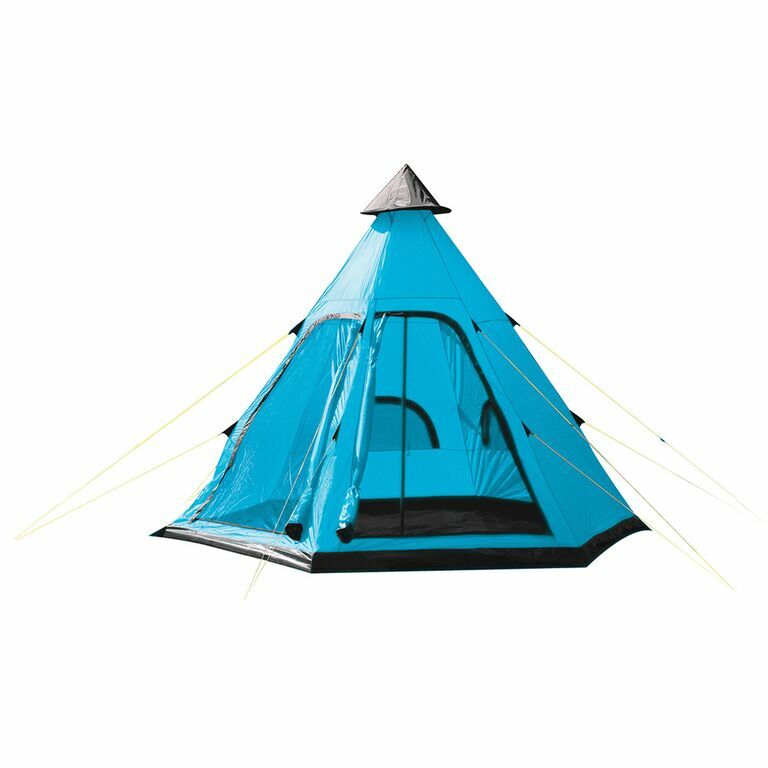 Gelbstone-4-Man-Zelt - Tipi-Zelt - Blau Pflaume Rot Gelbstone-4-Man-Zelt - Tipi-Zelt - Blau Pflaume Rot