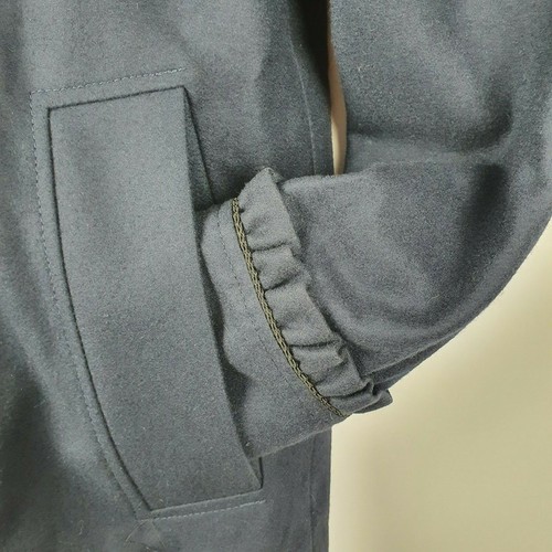 ~ French Connection Victoriana Militär Jacke Mantel ~ 8 ~ blau Kaschmirmischung ~ - Bild 5 von 9
