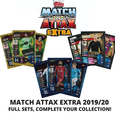 MATCH ATTAX EXTRA 2019/20 19/20 FULL SETS CAPTAIN RISING STARS MVP 100 CLUBS...