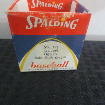 Vintage Spalding Official Babe Ruth League Baseball No. 174 41-129 Open box USA
