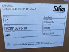 Air Dried Green Bell Peppers - 40 lb - BUY MORE & SAVE 10% !!