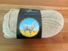 100 ALPACA YARN, PERU, TAN, 50G, 1.75 OZ