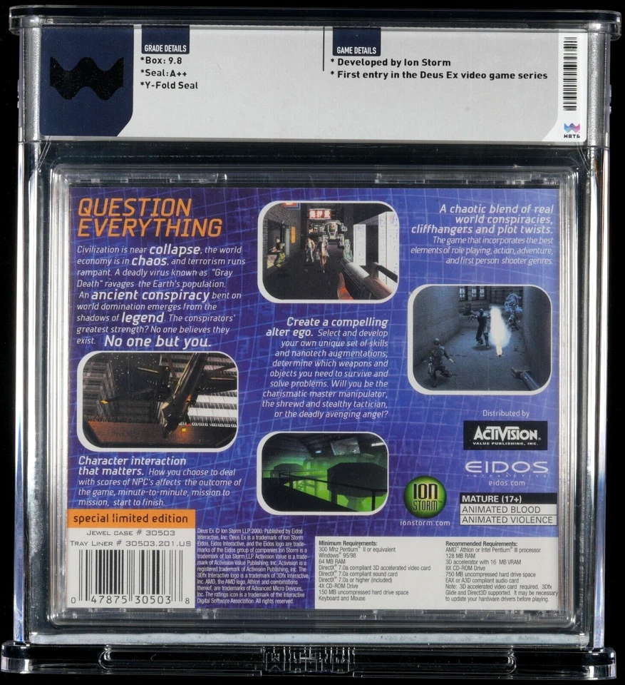 Dues Ex: Special Limited Edition, WATA 9.8 A++/~VGA 95+ GOLD - Image 2 of 4