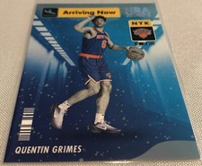 2021-22 Hoops Basketball Quentin Grimes New York Knicks Arriving Now Rookie #13