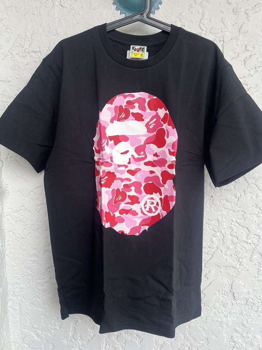 A BATHING APE BAPE PINK CAMO 迷彩　tシャツ XL A Bathing Ape ABC Pink Camo Big Ape Head Mens Size XLarge | eBay