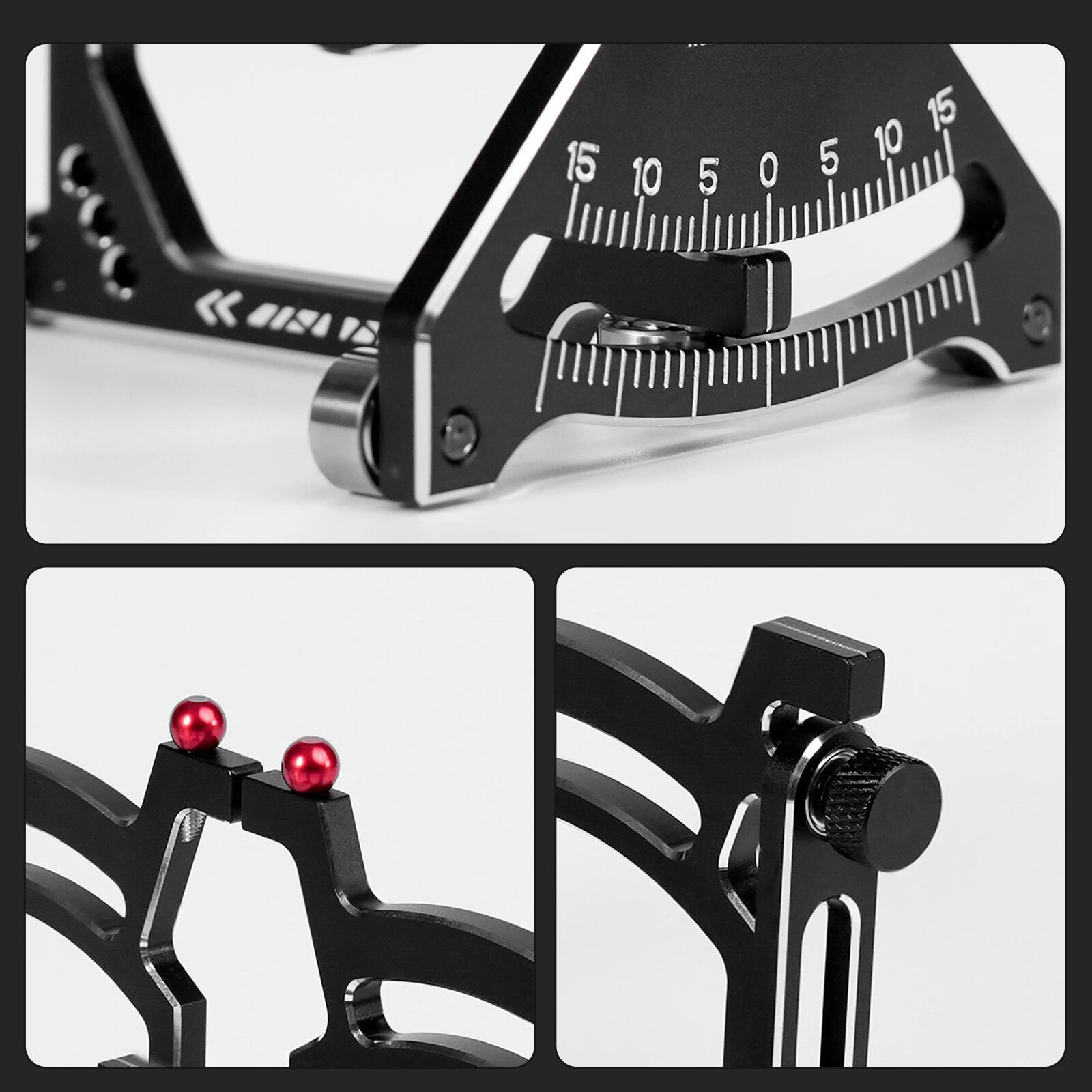 RC Chassis Setup System For 1/10 RC Touring Car Camber Caster Toe Gauge