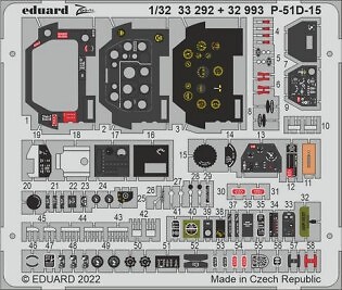 Eduard 33292 1/32 Aircraft- P51D15 for RVL (Painted)