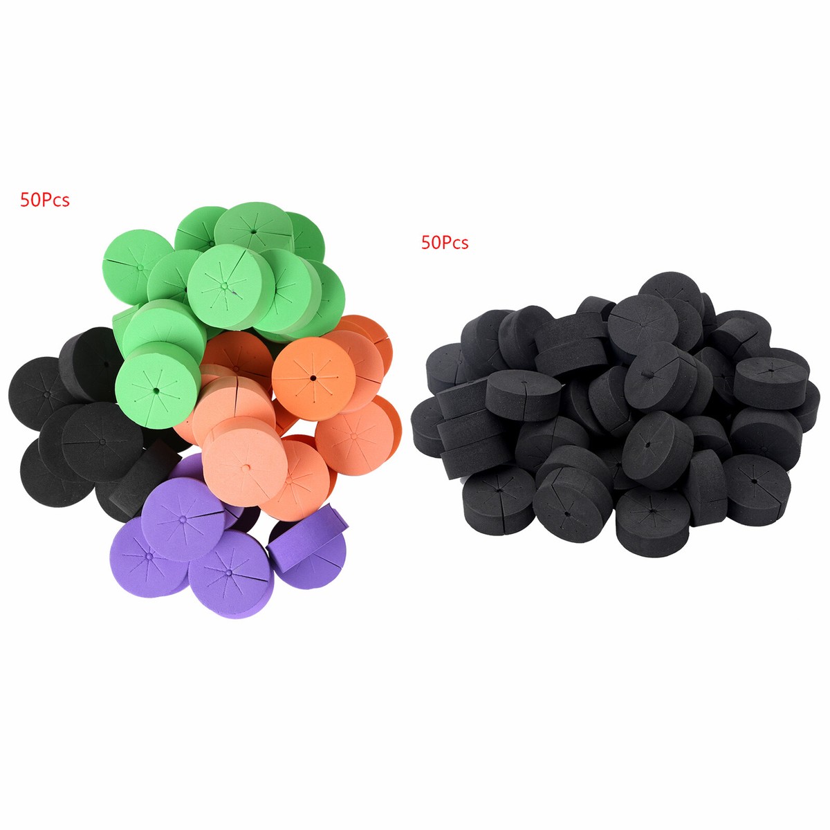 Plant Cloning Kit 50-Pack Premium Neoprene Clone Collars - Cloning Foam Inserts For Plant Propagation & Gardening 50 Pack Cloner Collars