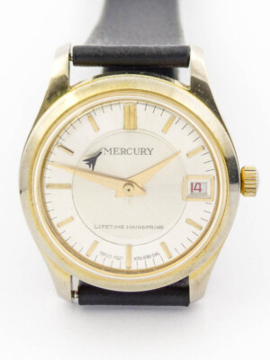 Mercury Flugzeug Sekunde Herrenuhr mit Datum aus den 60er Jahren