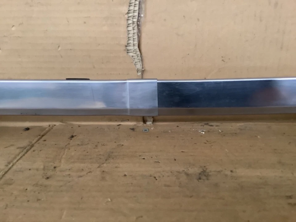 AMC REBEL SST 1969 moldura de moldura de parabrisas delantero inferior de acero inoxidable 3 piezas b Foto 4 de 4