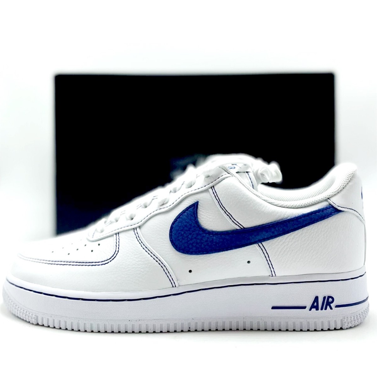 ★Nike★ Air Force 1 07 LV8 M White Deep Blue HQ203710 NEW* MEN Nike Air Force 1 '07 LV8 White / Deep Royal Blue