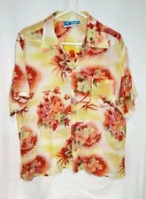 Ocean Pacific Sunwear 70's Hawaiian Shirt Men's Size Large Vintage - E36
