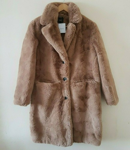 Longline Soft Faux Fur Coat Jacket 