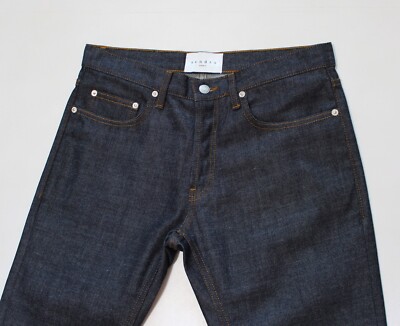 Men's SANDRO Paris Brut Droit Jeans Dark Blue Slim Fit Regular Slim  (W30-31*)