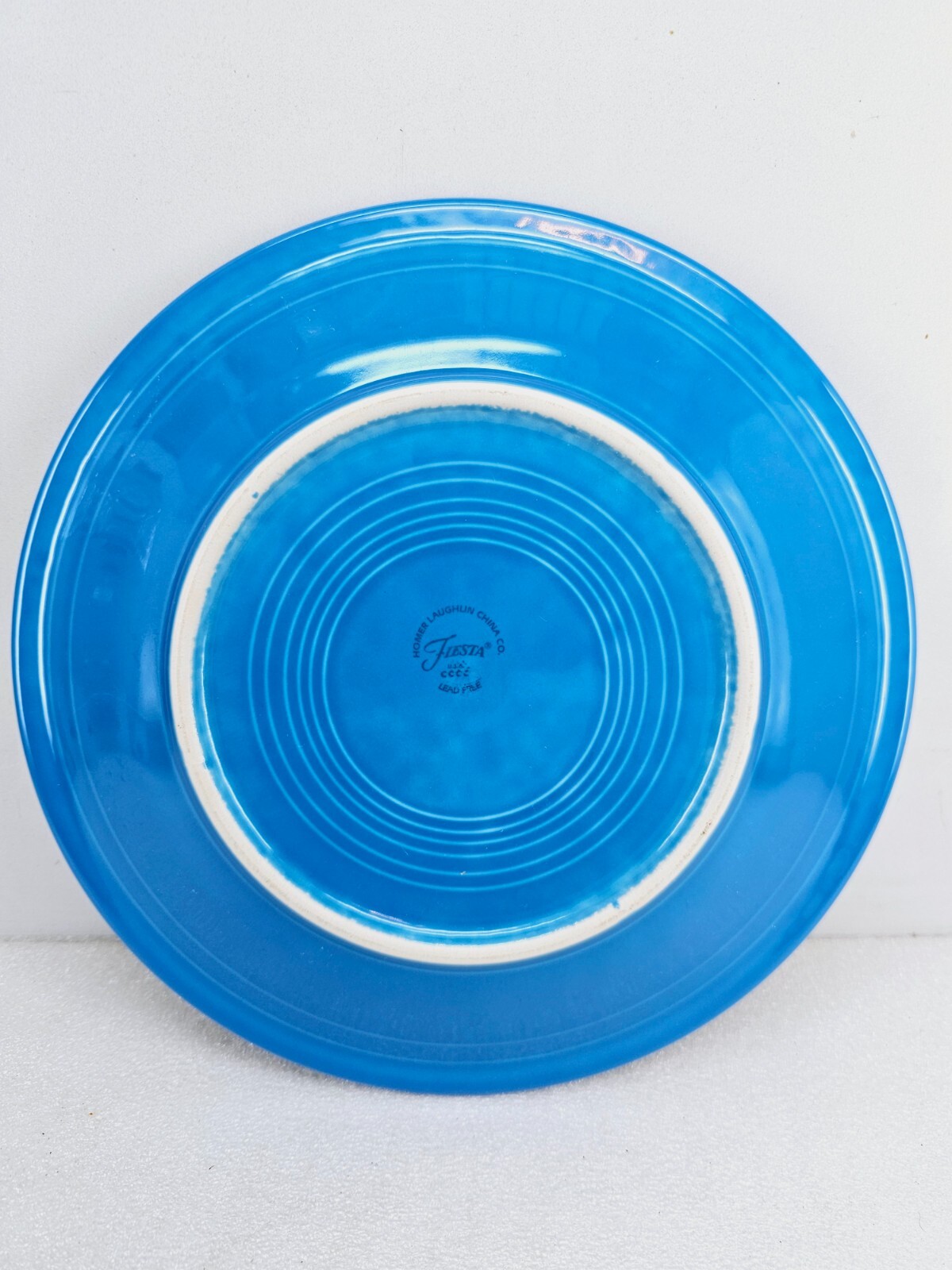 DINNER PLATE peacock blue HOMER LAUGHLIN FIESTA 10.5" NEW