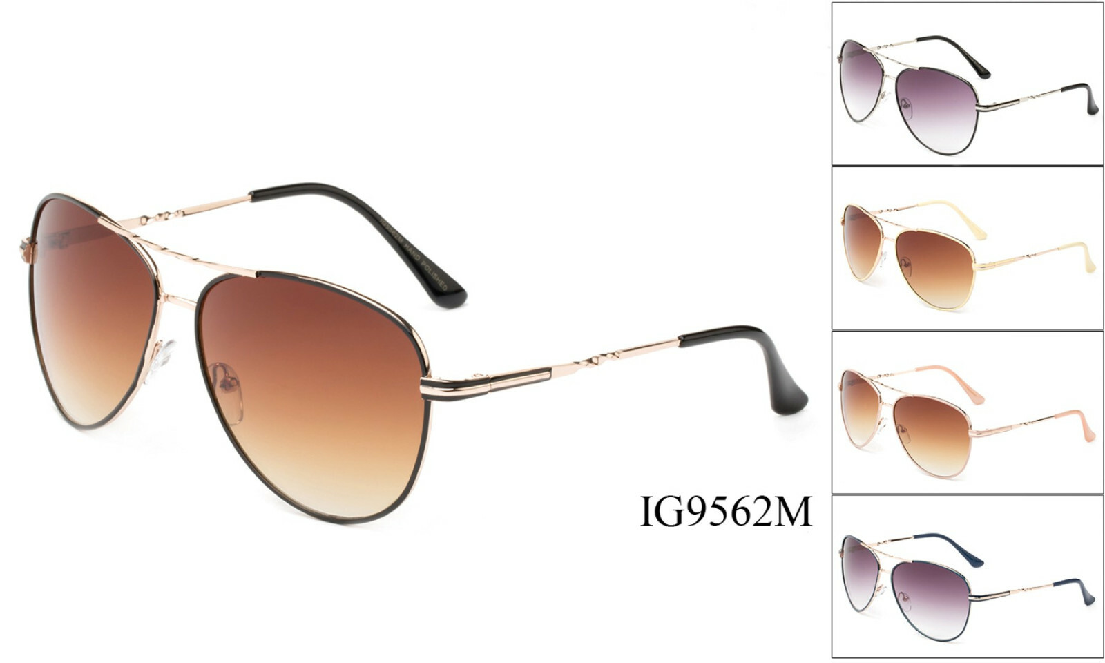 Aviator Sunglasses Classic Fashion Designer Eyewear Metal Frame UV Protection-image