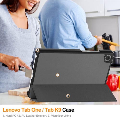 For Lenovo Tab One/Tab K9 8.7" Tablet Case Flip Leather Stand Smart Sleep Cover - Picture 80 of 130