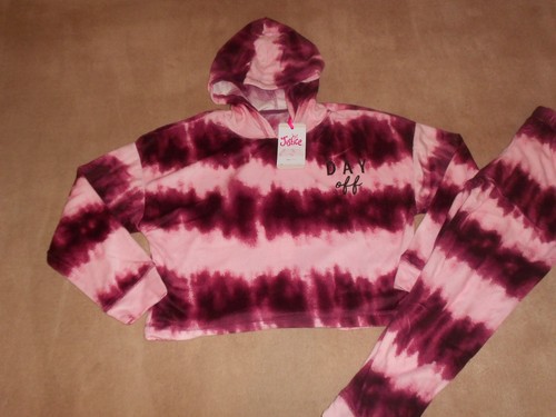 NEW, GIRLS JUSTICE DAY OFF 2 PIECE PAJAMA SET, SIZE S (7/8) - Picture 3 of 3