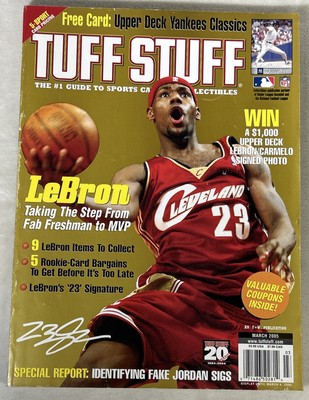 Tuff Stuff Magazine LeBron James March 2005