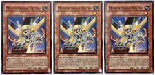 3 x CSOC-DE006 Morphtronic Celfon - Common 1. Auflage LP/NM YuGiOh Karte
