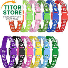 12 Pack Puppy Collars for Litter, Adjustable Puppy ID Collars Soft Nylon Whelpin