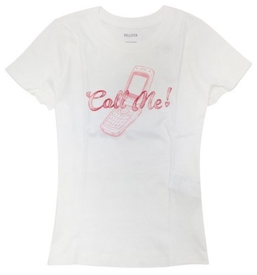 Hollister Logo Graphic Lightweight Cotton Baby Tee (Slim Cropped Fit) How-3