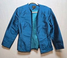 Vintage Silk Blazer Jacket Luxury Classic Party