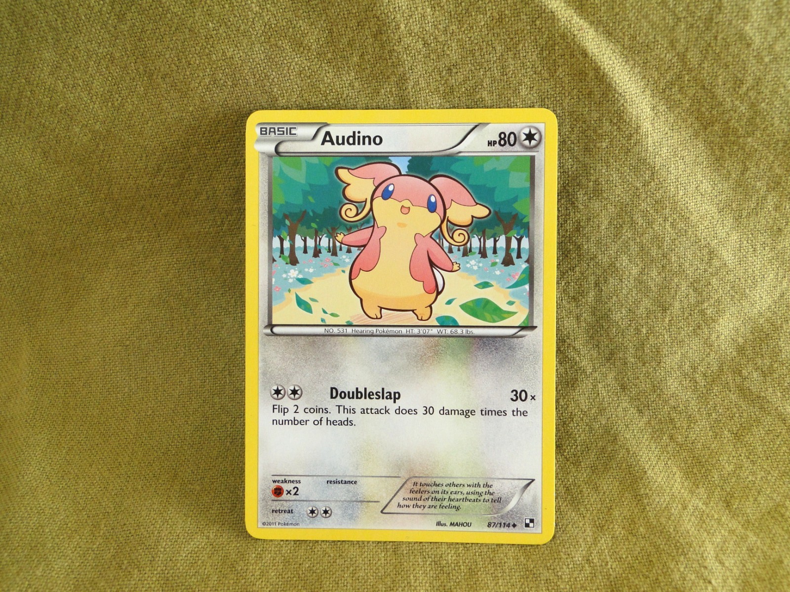Pokemon Trading Card - Black & White: Audino 87/114