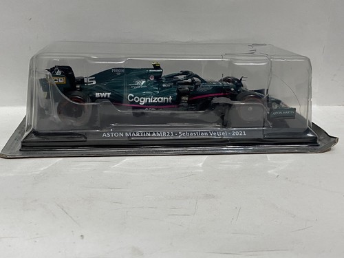 1:24 Aston Martin AMR21 Sebastian Vettel 2021 F1 Hachet Diecast WRINKLED BLISTER - Picture 2 of 3